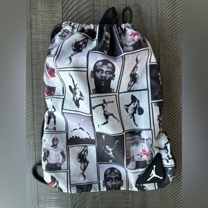 Jordan Jumpman Classics Daypack Black & White Graphic Drawstring Bag